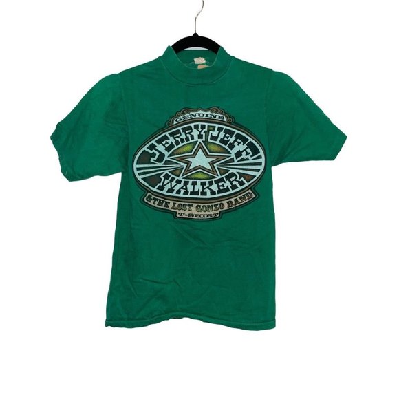 Vintage Jerry Jeff Walker Concert Tee 1970s Country Music - Picture 1 of 3